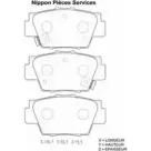 Тормозные колодки, дисковые, комплект NPS BJG0 VB1 6PXWYQ 2984210 H360A43