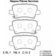 Тормозные колодки, дисковые, комплект NPS 2984275 H361A16 R57 JJHV HW5CG