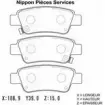 Тормозные колодки, дисковые, комплект NPS RLYFY5J H361A17 2984276 H KTQ7
