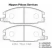 Тормозные колодки, дисковые, комплект NPS N8KW4 2987854 I360U04 P 0A9Q9