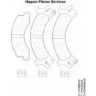Тормозные колодки, дисковые, комплект NPS I360U14 18L8756 2 XKSZ 2987861