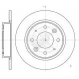 Тормозной диск NPS FVZGCV F Kia Clarus F1RMH K331A01