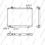 Радиатор охлаждения двигателя NPS 69BYF 2991236 WNE2 Y M156A77