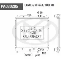 Радиатор охлаждения двигателя NPS M156I13 8 ZXAO J2FJQJT 2991251