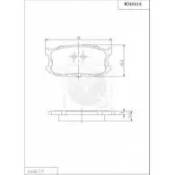 Тормозные колодки, дисковые, комплект NPS M360A16 6HSZZO4 2993248 1HB E3