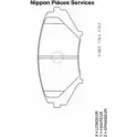 Тормозные колодки, дисковые, комплект NPS M360A63 2993293 HC4 YD ORADXN2