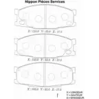 Тормозные колодки, дисковые, комплект NPS M360I85 5IHQ J 2993353 FYYUQE