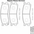 Тормозные колодки, дисковые, комплект NPS 81 9XY 2993373 M361A14 THGEN