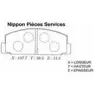 Тормозные колодки, дисковые, комплект NPS M361I02 V52GH9 SP0X 2 2993383