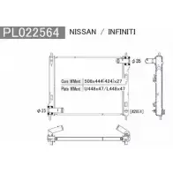 Радиатор охлаждения двигателя NPS N156N120 PYUE6 Nissan Juke (F15) 1 Кроссовер 1.6 DIG T 190 л.с. 2010 – 2025 6I5X 8E6