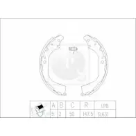 Тормозные колодки, комплект NPS G6F7VK M F83GRW8 2999700 N350N55