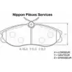 Тормозные колодки, дисковые, комплект NPS 4Z5919 5 N360N59 QXLOHG 2999806