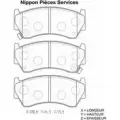 Тормозные колодки, дисковые, комплект NPS N360N70 4CCS9 UE B1W43IQ 2999817
