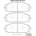 Тормозные колодки, дисковые, комплект NPS 2999820 4G ID4 BU536E N360N73