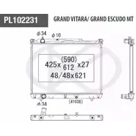 Радиатор охлаждения двигателя NPS Suzuki Grand Vitara (FT, HT) 1 Кроссовер 2.0 HDI 110 16V 4x4 (SQ 420D) 109 л.с. 2001 – 2005 1BCOS6M S156I43 XRT 3U