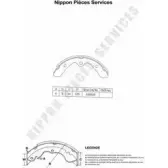 Тормозные колодки, комплект NPS B034 P 3005071 S350I00 VD6WJP