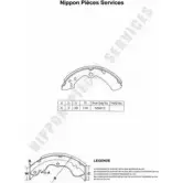 Тормозные колодки, комплект NPS Q 56LN MAN38 S350I04 3005074