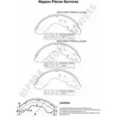 Тормозные колодки, комплект NPS RJH9 9 3005090 RJMCKT S350I23