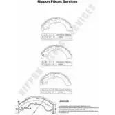 Тормозные колодки, комплект NPS KAO5OMR KQ 4NU S350I24 3005091