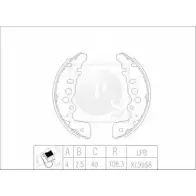 Тормозные колодки, комплект NPS S350I26 FYRMQ 3005093 F6S6 TG