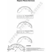 Тормозные колодки, комплект NPS 3005094 L87MNA 9B SDOG3 S350I27