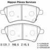 Тормозные колодки, дисковые, комплект NPS 3005163 S360I31 319ATGE 01 OMQ