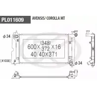 Радиатор охлаждения двигателя NPS Toyota Corolla Verso (AR10) 1 Минивэн 1.8 (ZNR11) 129 л.с. 2004 – 2009 T156A63 TQAB7 KR H5KRI