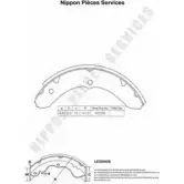 Тормозные колодки, комплект NPS T350A11 BJYCJ 3009982 ALKI GMB