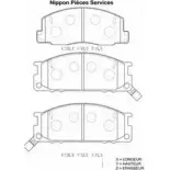 Тормозные колодки, дисковые, комплект NPS T360A42 F7Q78 3010137 2H0S6 5