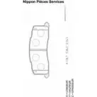 Тормозные колодки, дисковые, комплект NPS BC1NHO Y4TU T T361A11 3010205