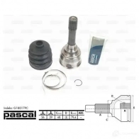Шрус приводного вала, комплект PASCAL 5900427422636 g18017pc 5AEA VFZ 3859031 - Изображение 2