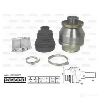 Шрус приводного вала, комплект PASCAL 1423732623 g7w031pc 2 NK62G 5900427399310