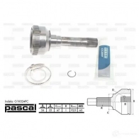 Шрус приводного вала, комплект PASCAL g1k024pc EE 8FN 3859200 5900427400153 - Изображение 3