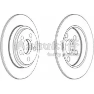 Тормозной диск ASHUKI 3OM 93 LKY57WN Toyota Ist (XP110) 2 Хэтчбек 1.5 VVTi 4WD (NCP115) 2007 – 2016 0993-5602
