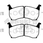 Тормозные колодки, дисковые, комплект ASHUKI 4ICSIAN A 6BIFU 3034891 1080-1003