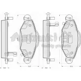 Тормозные колодки, дисковые, комплект ASHUKI KZOEO3 O 3034927 ELC30 1080-3112