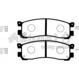 Тормозные колодки, дисковые, комплект ASHUKI SRXSCF 3035066 S 1XX1NV 1083-3103