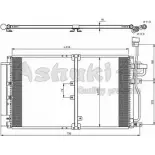 Радиатор кондиционера ASHUKI Z6R 9Z LGUC8PX J033-04 3045910