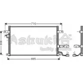 Радиатор кондиционера ASHUKI J033-17 PWLCS 25 DXTHN 3045919