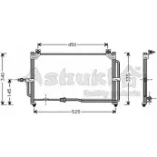 Радиатор кондиционера ASHUKI J033-20 3045922 CT6RFVU W5 OZ4