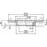 Тормозной диск ASHUKI K016-01 JWNVA R7GR Z 3046616