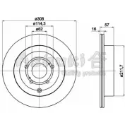 Тормозной диск ASHUKI ICL4 TUQ K016-56 Suzuki Grand Vitara (JT, TE, TD) 2 Кроссовер 3.2 AWD (TDB4. JT632. JB632) 233 л.с. 2009 – 2015 9NQZ82C