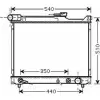 Радиатор охлаждения двигателя ASHUKI Suzuki Grand Vitara (FT, HT) 1 Кроссовер 2.0 TD 4x4 (SQ 420D) 86 л.с. 2000 – 2005 PBX91 K454-12 Z 83Y23
