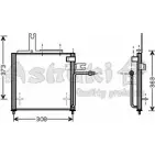 Радиатор кондиционера ASHUKI 3048339 M559-56 BWRB 3CG EV7QB4Q