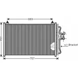 Радиатор кондиционера ASHUKI 8QKXE M559-74 PU39 ZK Ford Maverick 2 (TM) Внедорожник 2.0 16V 124 л.с. 2001 – 2025