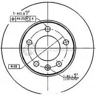 Тормозной диск PATRON Volkswagen Bora (A4, 1J2) 4 Седан 1.6 102 л.с. 2000 – 2005 PBD2805 T QET4K