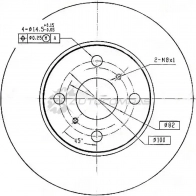 Тормозной диск PATRON 3520587 ZLX 8NIV PBD2658