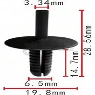 Клипса пластмассовая PATRON 1425559195 C9FZ 9II p370204a