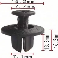 Клипса пластмассовая PATRON p370157 1425559551 VJY 2DD