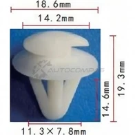 Клипса пластмассовая PATRON 3Y3 8LFI p370139 1425559572